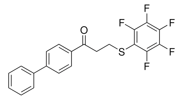 1-(1,1'-BIPHENYL)-4-YL-3-((2,3,4,5,6-PENTAFLUOROPHENYL)THIO)-1-PROPANONE AldrichCPR