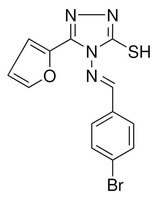 4-((4-BROMOBENZYLIDENE)AMINO)-5-(2-FURYL)-4H-1,2,4-TRIAZOL-3-YL HYDROSULFIDE AldrichCPR