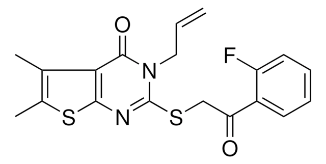 3-ALLYL-2-{[2-(2-FLUOROPHENYL)-2-OXOETHYL]SULFANYL}-5,6-DIMETHYLTHIENO[2,3-D]PYRIMIDIN-4(3H)-ONE AldrichCPR