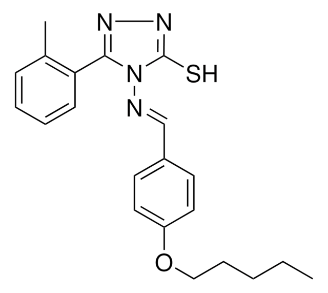 5-(2-METHYLPHENYL)-4-((4-(PENTYLOXY)BENZYLIDENE)AMINO)-4H-1,2,4-TRIAZOLE-3-THIOL AldrichCPR