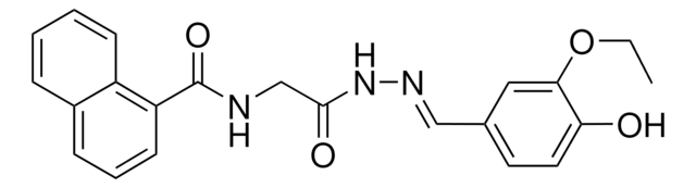 N-(2-(2-(3-ETHOXY-4-HYDROXYBENZYLIDENE)HYDRAZINO)-2-OXOETHYL)-1-NAPHTHAMIDE AldrichCPR