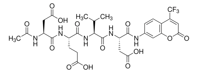 N-Acetyl-Asp-Glu-Val-Asp-7-amido-4-trifluoromethylcoumarin &#8805;90% (HPLC), powder