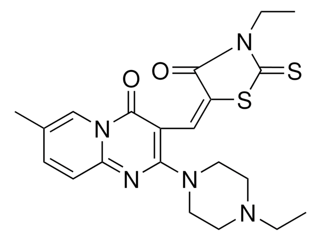 3-[(E)-(3-ETHYL-4-OXO-2-THIOXO-1,3-THIAZOLIDIN-5-YLIDENE)METHYL]-2-(4-ETHYL-1-PIPERAZINYL)-7-METHYL-4H-PYRIDO[1,2-A]PYRIMIDIN-4-ONE AldrichCPR