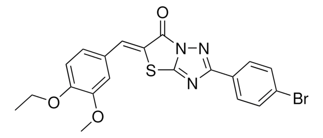 (5Z)-2-(4-BROMOPHENYL)-5-(4-ETHOXY-3-METHOXYBENZYLIDENE)[1,3]THIAZOLO[3,2-B][1,2,4]TRIAZOL-6(5H)-ONE AldrichCPR