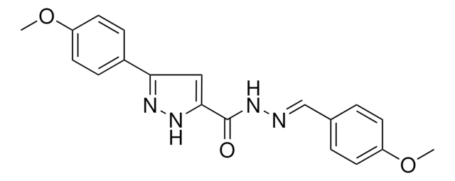 N'-(4-METHOXYBENZYLIDENE)-3-(4-METHOXYPHENYL)-1H-PYRAZOLE-5-CARBOHYDRAZIDE AldrichCPR