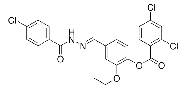 4-(2-(4-CHLOROBENZOYL)CARBOHYDRAZONOYL)-2-ETHOXYPHENYL 2,4-DICHLOROBENZOATE AldrichCPR