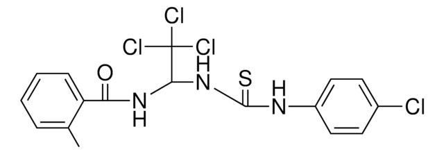 2-METHYL-N-(2,2,2-TRICHLORO-1-(3-(4-CHLORO-PHENYL)-THIOUREIDO)-ETHYL)-BENZAMIDE AldrichCPR