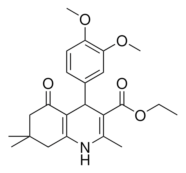 ETHYL 4-(3,4-DIMETHOXYPHENYL)-2,7,7-TRIMETHYL-5-OXO-1,4,5,6,7,8-HEXAHYDRO-3-QUINOLINECARBOXYLATE AldrichCPR