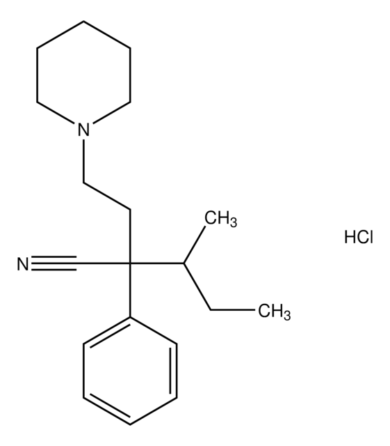 3-methyl-2-phenyl-2-[2-(1-piperidinyl)ethyl]pentanenitrile hydrochloride AldrichCPR