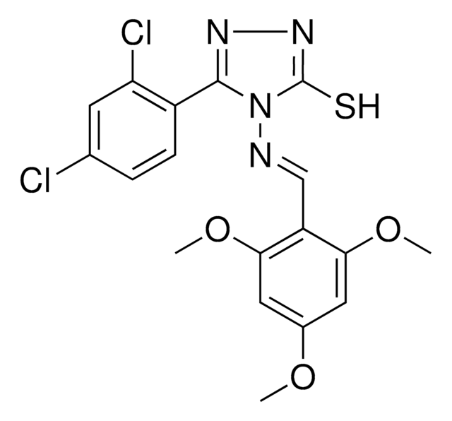5-(2,4-DICHLOROPHENYL)-4-{[(E)-(2,4,6-TRIMETHOXYPHENYL)METHYLIDENE]AMINO}-4H-1,2,4-TRIAZOL-3-YL HYDROSULFIDE AldrichCPR