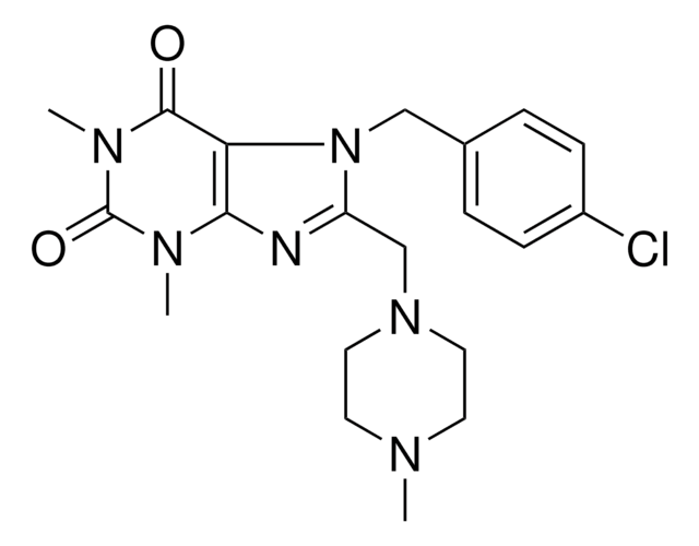 7-(4-CHLOROBENZYL)-1,3-DIMETHYL-8-[(4-METHYL-1-PIPERAZINYL)METHYL]-3,7-DIHYDRO-1H-PURINE-2,6-DIONE AldrichCPR