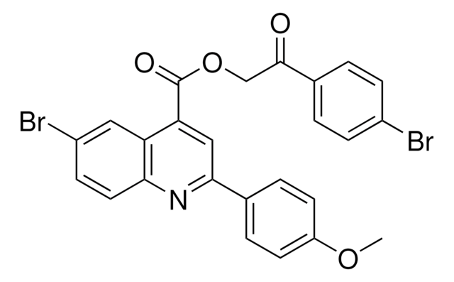 2-(4-BROMOPHENYL)-2-OXOETHYL 6-BROMO-2-(4-METHOXYPHENYL)-4-QUINOLINECARBOXYLATE AldrichCPR