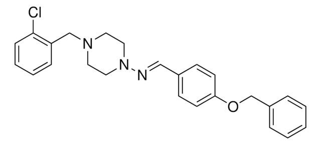 (4-BENZYLOXY-BENZYLIDENE)-(4-(2-CHLORO-BENZYL)-PIPERAZIN-1-YL)-AMINE AldrichCPR