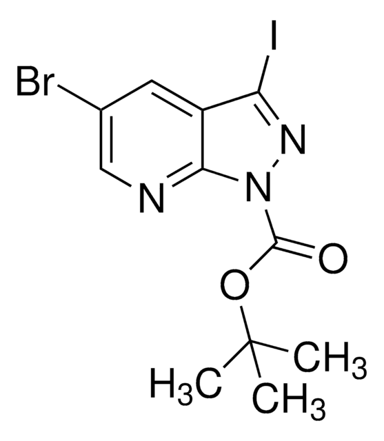 tert-Butyl 5-bromo-3-iodo-1H-pyrazolo[3,4-b]pyridine-1-carboxylate AldrichCPR