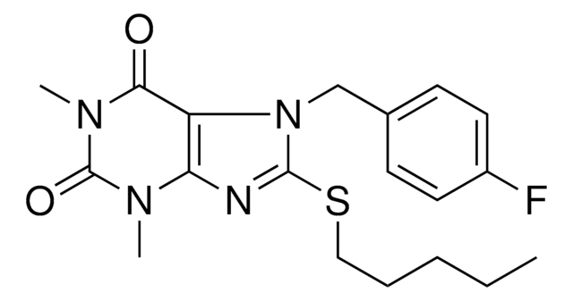 7-(4-FLUOROBENZYL)-1,3-DIMETHYL-8-(PENTYLTHIO)-3,7-DIHYDRO-1H-PURINE-2,6-DIONE AldrichCPR