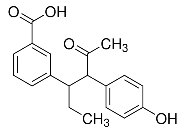 3-[1-Ethyl-2-(4-hydroxyphenyl)-3-oxobutyl]benzoic acid AldrichCPR