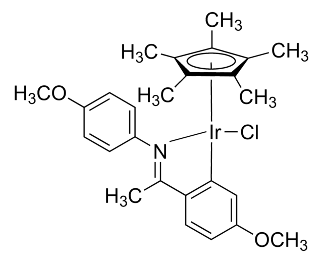 Chloro(5-methoxy-2-{1-[(4-methoxyphenyl)imino-N]ethyl}phenyl-C)(1,2,3,4,5-pentamethylcyclopentadienyl)iridium(III) 97%