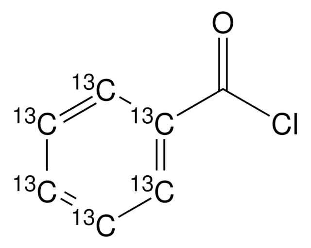 Benzoyl chloride-(phenyl-13C6) 99 atom % 13C, 99% (CP)