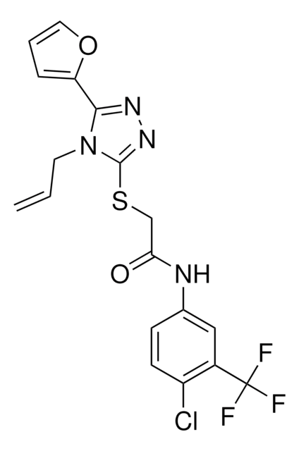 2-{[4-ALLYL-5-(2-FURYL)-4H-1,2,4-TRIAZOL-3-YL]SULFANYL}-N-[4-CHLORO-3-(TRIFLUOROMETHYL)PHENYL]ACETAMIDE AldrichCPR