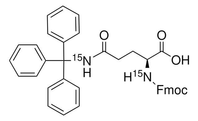 Fmoc-N-三苯甲基-L-谷氨酰胺-15N2 98 atom % 15N, 97% (CP)