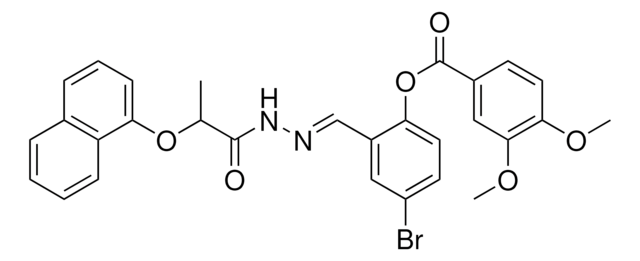 4-BR-2-(2-(2-(1-NAPHTHYLOXY)PROPANOYL)CARBOHYDRAZONOYL)PH 3,4-DIMETHOXYBENZOATE AldrichCPR