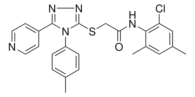 N-(2-CHLORO-4,6-DIMETHYLPHENYL)-2-{[4-(4-METHYLPHENYL)-5-(4-PYRIDINYL)-4H-1,2,4-TRIAZOL-3-YL]SULFANYL}ACETAMIDE AldrichCPR