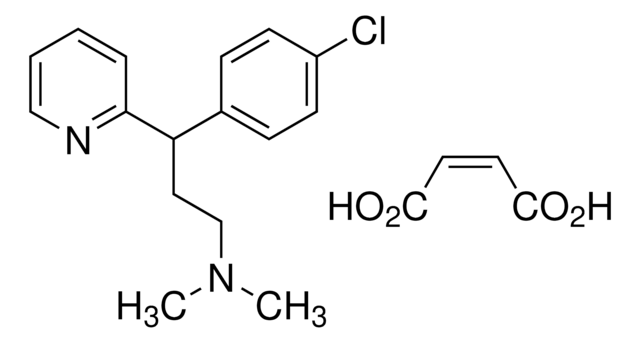 Chlorpheniramine Maleate Pharmaceutical Secondary Standard; Certified Reference Material