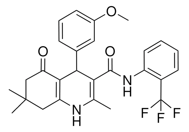 4-(3-METHOXYPHENYL)-2,7,7-TRIMETHYL-5-OXO-N-[2-(TRIFLUOROMETHYL)PHENYL]-1,4,5,6,7,8-HEXAHYDRO-3-QUINOLINECARBOXAMIDE AldrichCPR