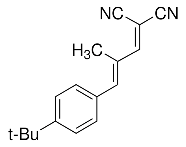 反式-2-[3-(4-叔丁基苯基)-2-甲基-2-亚丙烯基]丙二腈 suitable for matrix substance for MALDI-MS, &#8805;99.0% (HPLC)