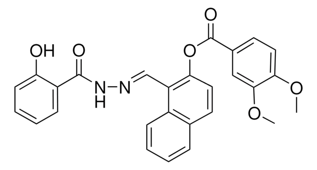 1-(2-(2-HYDROXYBENZOYL)CARBOHYDRAZONOYL)-2-NAPHTHYL 3,4-DIMETHOXYBENZOATE AldrichCPR