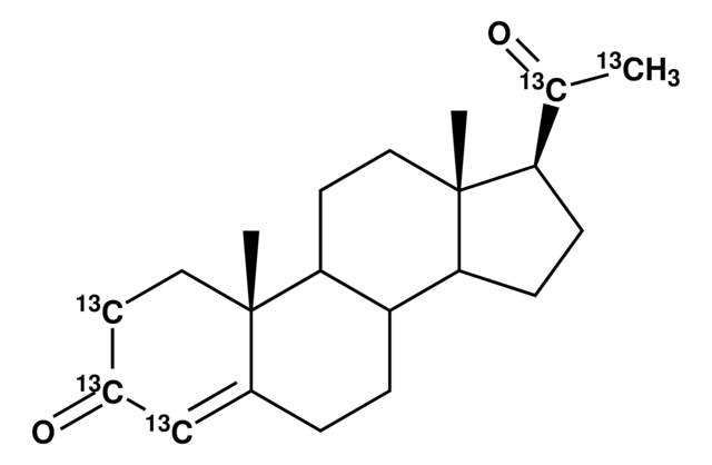 Progesterone-2,3,4,20,21-13C5 &#8805;99 atom % 13C, &#8805;98% (CP)