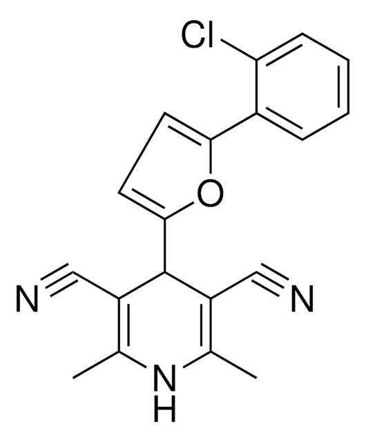 4-(5-(2-CL-PH)-FURAN-2-YL)-2,6-DIMETHYL-1,4-DIHYDRO-PYRIDINE-3,5-DICARBONITRILE AldrichCPR