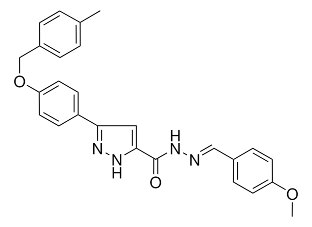 N'-(4-MEO-BENZYLIDENE)-3-(4-((4-ME-BENZYL)OXY)PH)-1H-PYRAZOLE-5-CARBOHYDRAZIDE AldrichCPR
