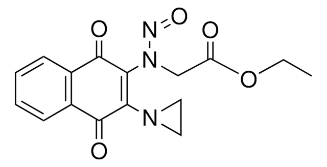 ETHYL {1-[3-(1-AZIRIDINYL)-1,4-DIOXO-1,4-DIHYDRO-2-NAPHTHALENYL]-2-OXOHYDRAZINO}ACETATE AldrichCPR