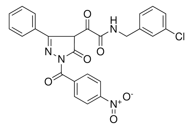 N-(3-CHLOROBENZYL)-2-[1-(4-NITROBENZOYL)-5-OXO-3-PHENYL-4,5-DIHYDRO-1H-PYRAZOL-4-YL]-2-OXOACETAMIDE AldrichCPR