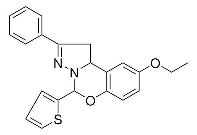 9-ETHOXY-2-PHENYL-5-(2-THIENYL)-1,10B-DIHYDROPYRAZOLO(1,5-C)(1,3)BENZOXAZINE AldrichCPR