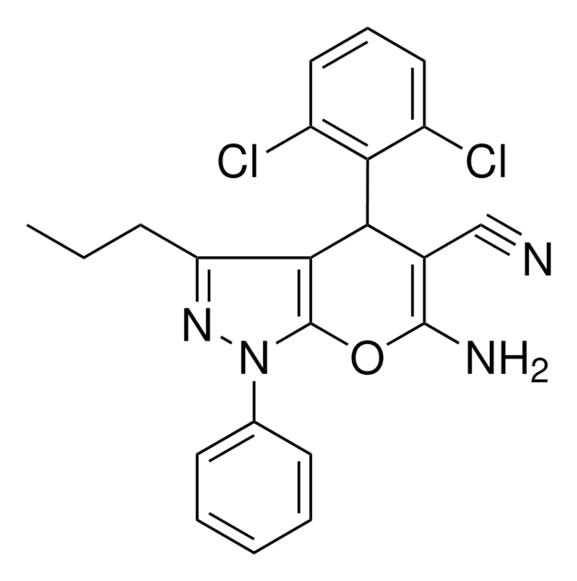 6-AMINO-4(2,6-DI-CL-PH)1-PH-3-PR-1,4-DIHYDROPYRANO(2,3-C)PYRAZOLE-5-CARBONITRILE AldrichCPR