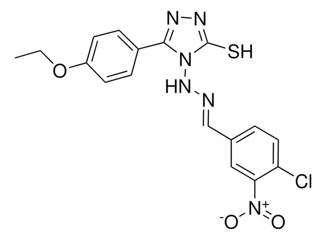 4-CHLORO-3-NITROBENZALDEHYDE [3-(4-ETHOXYPHENYL)-5-SULFANYL-4H-1,2,4-TRIAZOL-4-YL]HYDRAZONE AldrichCPR