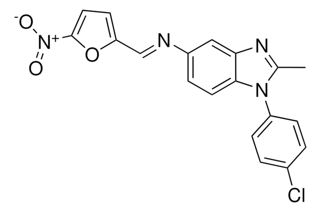 N-(1-(4-CHLOROPHENYL)-2-METHYL-1H-BENZIMIDAZOL-5-YL)-N-((5-NITRO-2-FURYL)METHYLIDENE)AMINE AldrichCPR