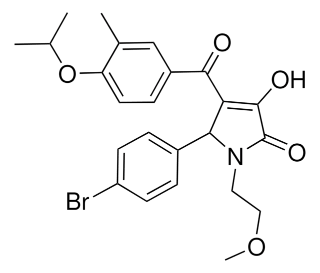 5-(4-BROMOPHENYL)-3-HYDROXY-4-(4-ISOPROPOXY-3-METHYLBENZOYL)-1-(2-METHOXYETHYL)-1,5-DIHYDRO-2H-PYRROL-2-ONE AldrichCPR