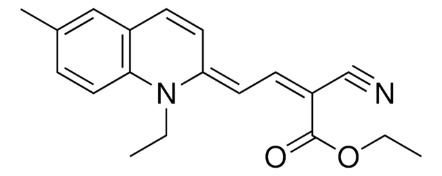 2-CYANO-4-(1-ETHYL-6-METHYL-1H-QUINOLIN-2-YLIDENE)-BUT-2-ENOIC ACID ETHYL ESTER AldrichCPR