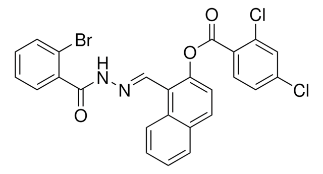 1-(2-(2-BROMOBENZOYL)CARBOHYDRAZONOYL)-2-NAPHTHYL 2,4-DICHLOROBENZOATE AldrichCPR