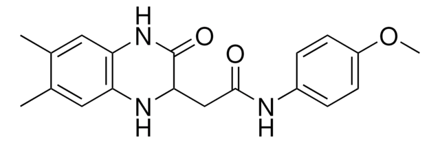 2-(6,7-DI-ME-3-OXO-1,2,3,4-TETRAHYDRO-2-QUINOXALINYL)-N-(4-METHOXY-PH)ACETAMIDE AldrichCPR