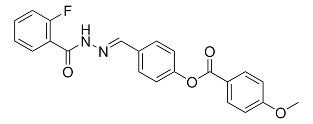 4-((2-(2-FLUOROBENZOYL)HYDRAZONO)METHYL)PHENYL 4-METHOXYBENZOATE AldrichCPR