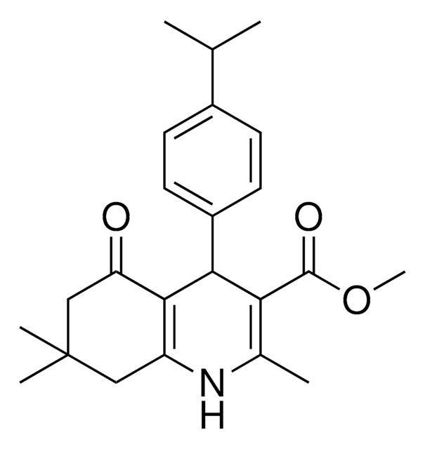 METHYL 4-(4-ISOPROPYLPHENYL)-2,7,7-TRIMETHYL-5-OXO-1,4,5,6,7,8-HEXAHYDRO-3-QUINOLINECARBOXYLATE AldrichCPR