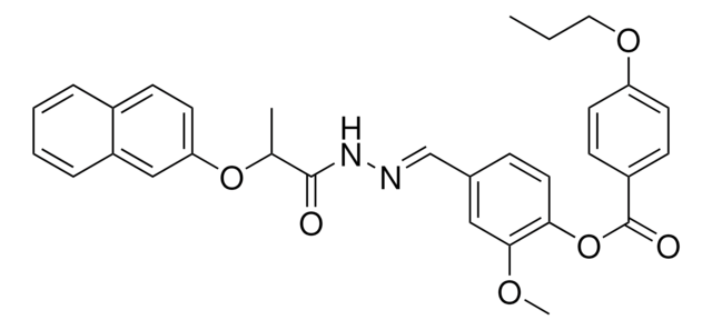 2-MEO-4-(2-(2-(2-NAPHTHYLOXY)PROPANOYL)CARBOHYDRAZONOYL)PHENYL 4-PROPOXYBENZOATE AldrichCPR