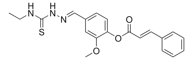 4-(2-((ETHYLAMINO)CARBOTHIOYL)CARBOHYDRAZONOYL)-2-METHOXYPHENYL 3-PHENYLACRYLATE AldrichCPR