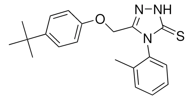 5-[(4-TERT-BUTYLPHENOXY)METHYL]-4-(2-METHYLPHENYL)-2,4-DIHYDRO-3H-1,2,4-TRIAZOLE-3-THIONE AldrichCPR