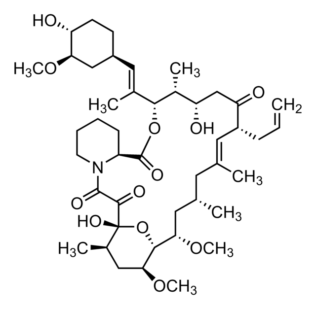 他克莫司 溶液 1.0&#160;mg/mL in acetonitrile, ampule of 1&#160;mL, certified reference material, Cerilliant&#174;