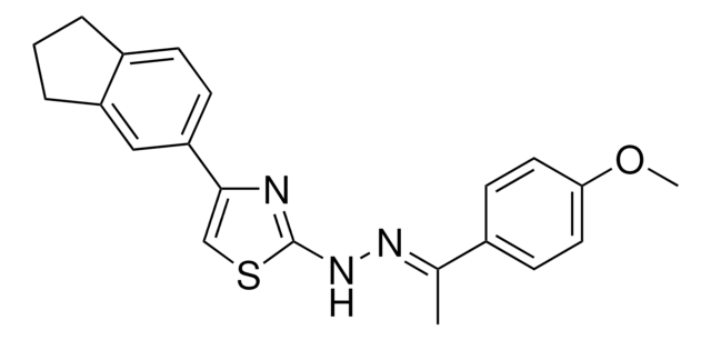 1-(4-METHOXYPHENYL)ETHANONE [4-(2,3-DIHYDRO-1H-INDEN-5-YL)-1,3-THIAZOL-2-YL]HYDRAZONE AldrichCPR